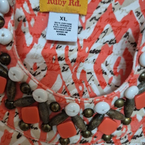 Ruby Road Embellished Knit Top - Picture 3 of 5